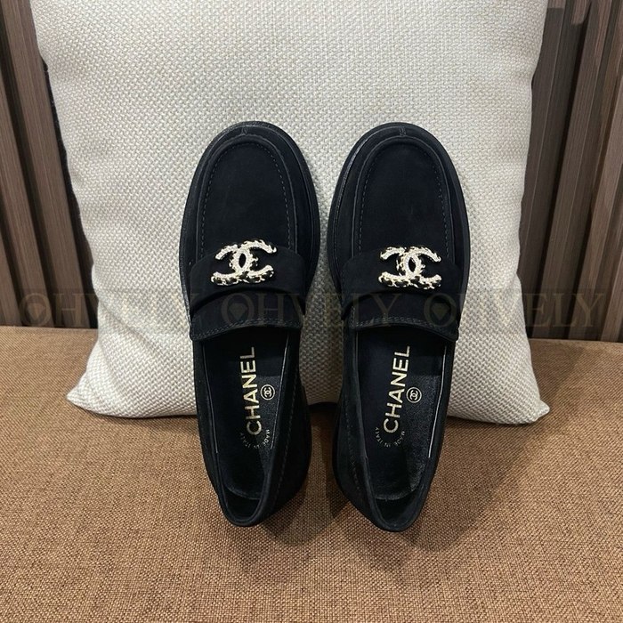 샤넬 스웨이드 로퍼