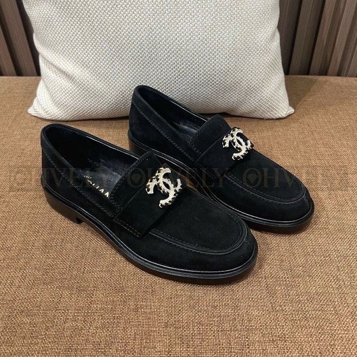 샤넬 스웨이드 로퍼