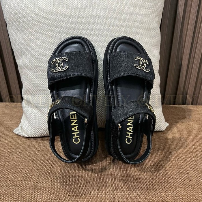 샤넬 CC 로고 샌들