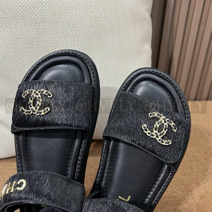 샤넬 CC 로고 샌들