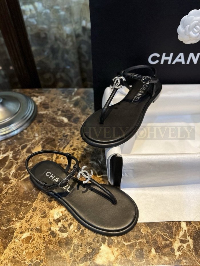 샤넬 스트라스 크리스탈 CC 샌들