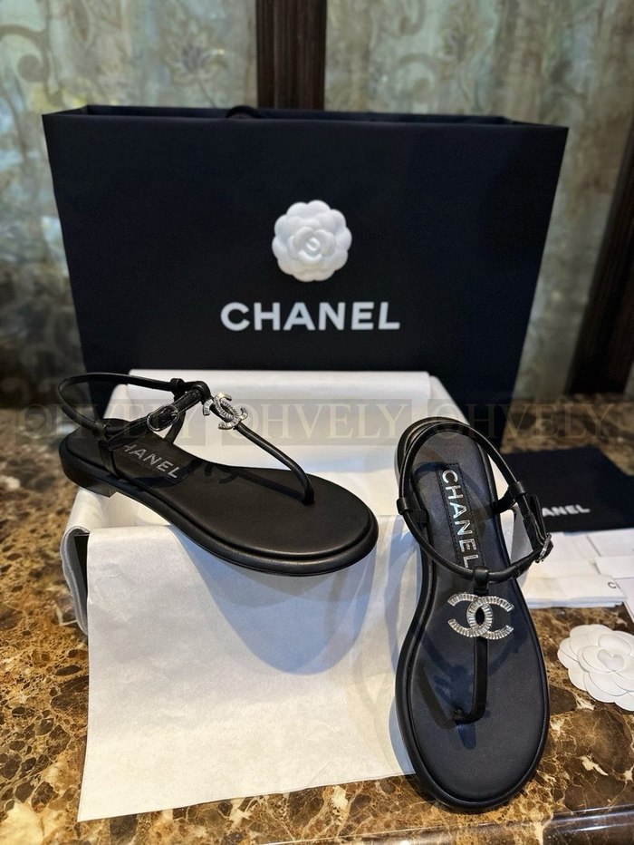 샤넬 스트라스 크리스탈 CC 샌들