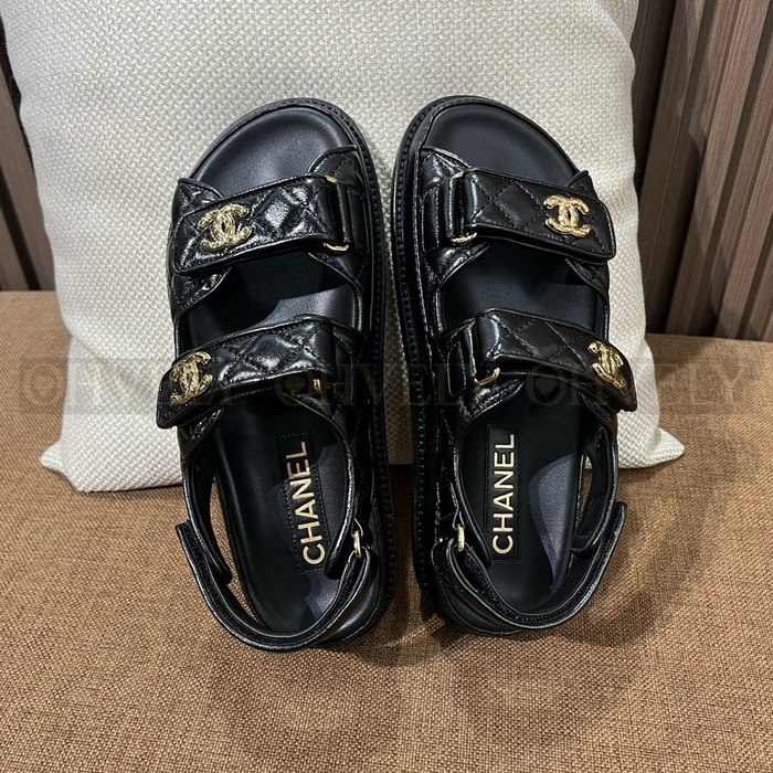 샤넬 크럼플드 샌들