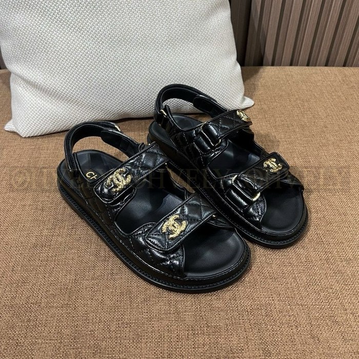 샤넬 크럼플드 샌들