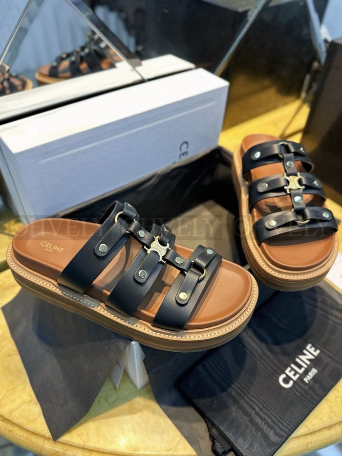 셀린느 티피 슬라이드 샌들