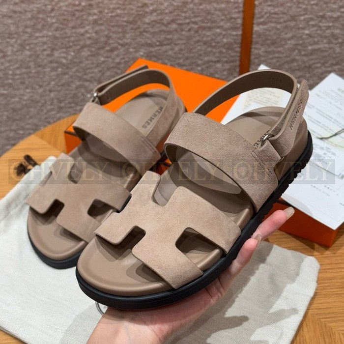 에르메스 Genius 지니어스 샌들 스웨이드