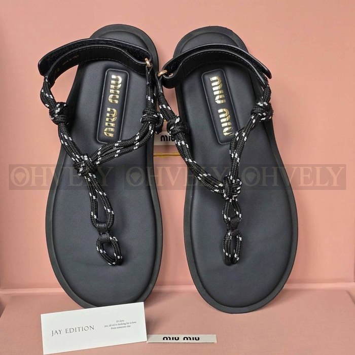 미우미우 리버 로프 샌들