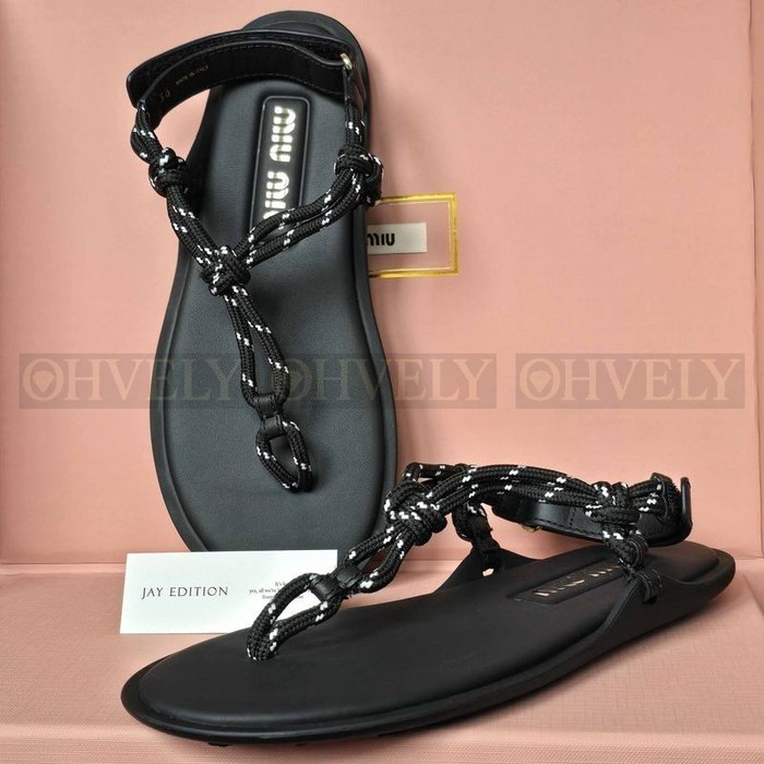 미우미우 리버 로프 샌들