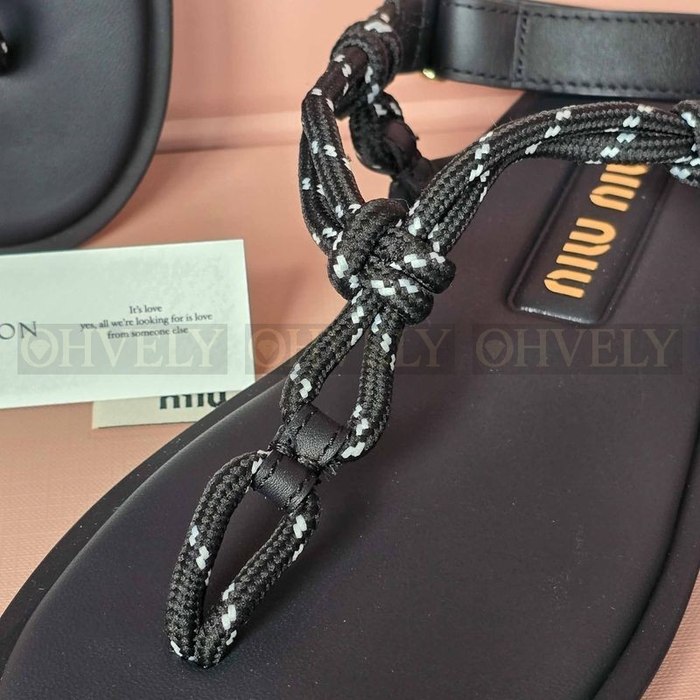 미우미우 리버 로프 샌들