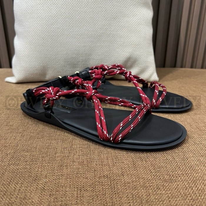 미우미우 리비에르 코드앤 레더 샌들