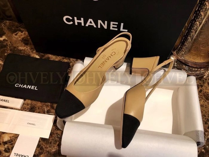 샤넬 클래식 슬링백 미드힐