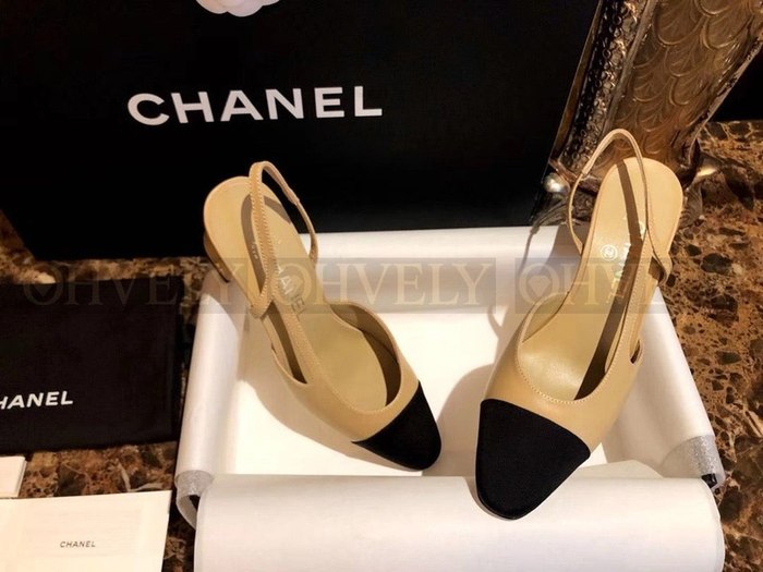 샤넬 클래식 슬링백 미드힐