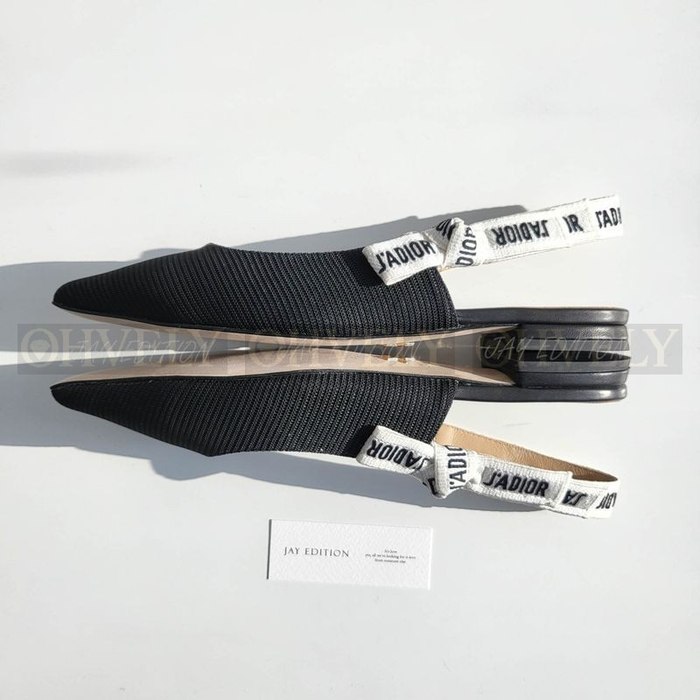 디올 슬링백 플랫