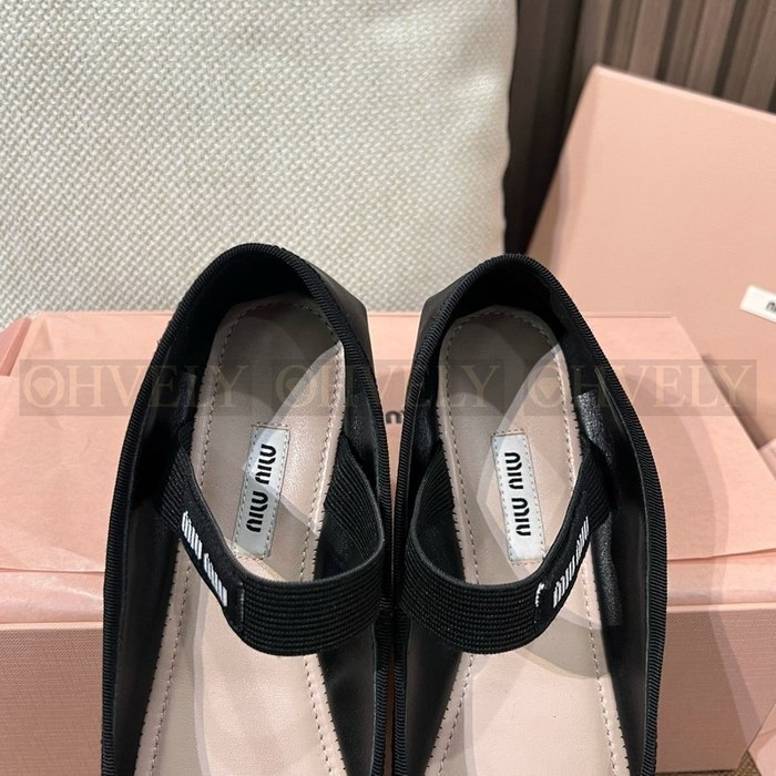 미우미우 로고 메리제인 발레리나 슈즈