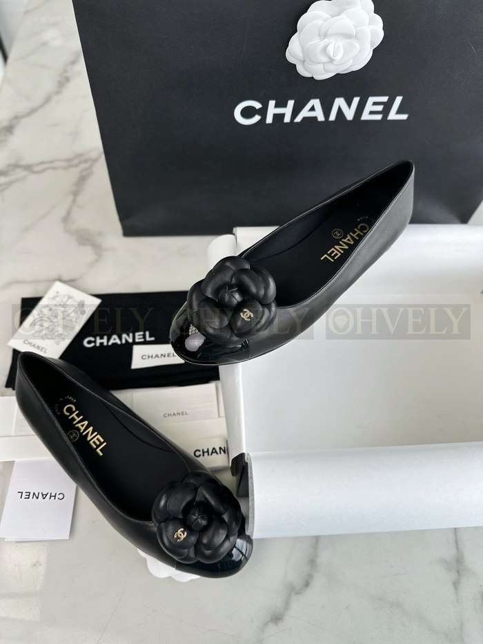 샤넬 까멜리아 발레리나 플랫