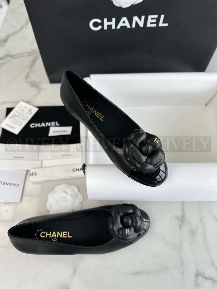 샤넬 까멜리아 발레리나 플랫