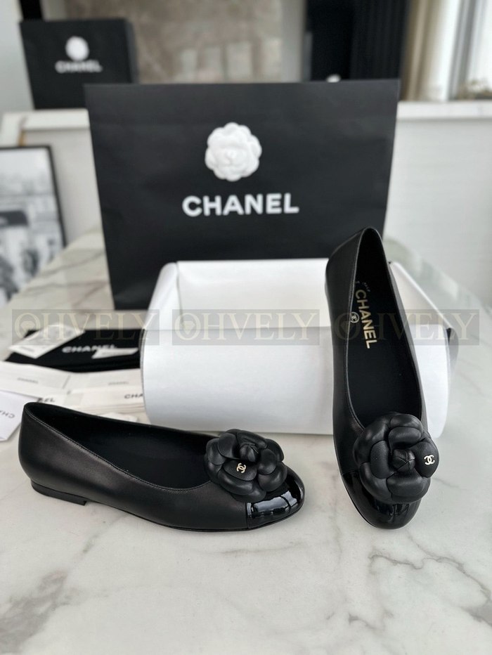 샤넬 까멜리아 발레리나 플랫