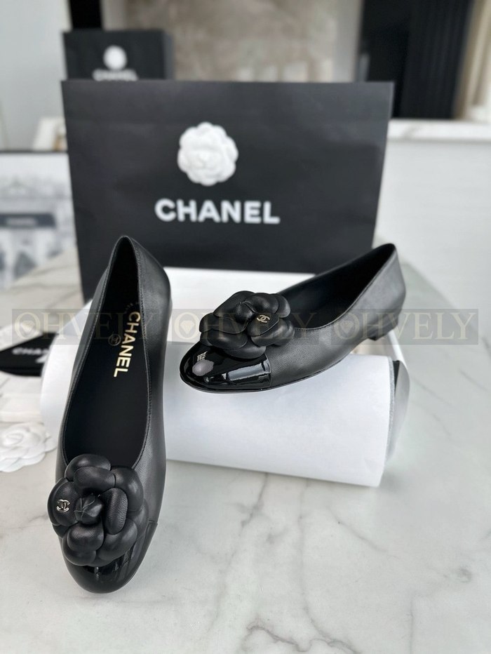 샤넬 까멜리아 발레리나 플랫