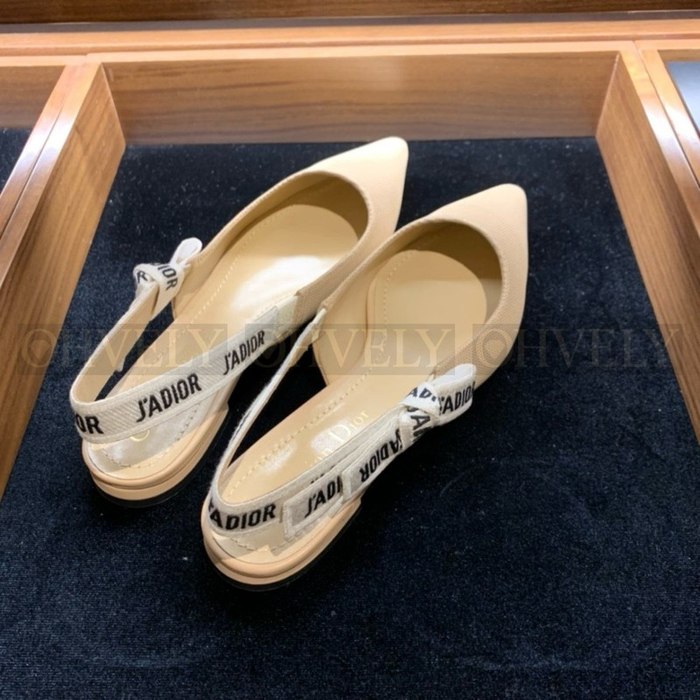 디올 슬링백 플랫 누드