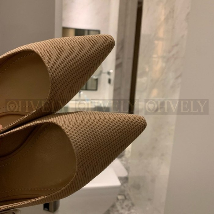 디올 슬링백 플랫 누드