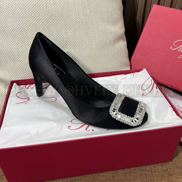 로저비비에 벨 비비에 크리스탈 버클 펌프스 힐