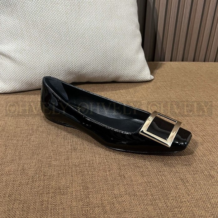 로저비비에 트럼펫 메탈 플랫 슈즈