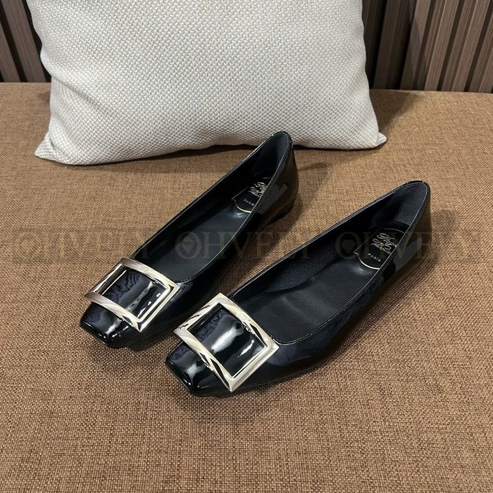 로저비비에 트럼펫 메탈 플랫 슈즈