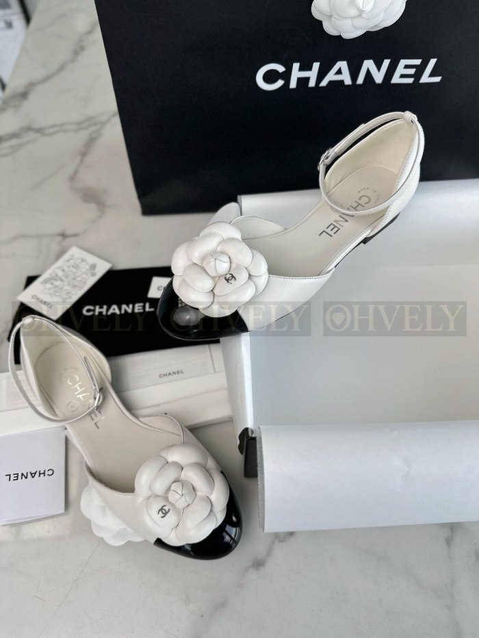 샤넬 까멜리아 메리제인 플랫