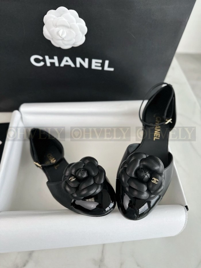 샤넬 까멜리아 메리제인 플랫