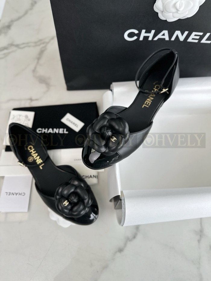 샤넬 까멜리아 메리제인 플랫