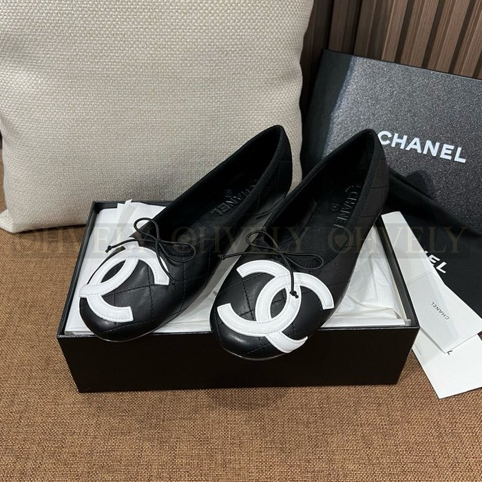 샤넬 깜봉 발레리나 플랫