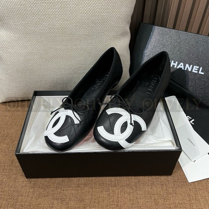샤넬 깜봉 발레리나 플랫