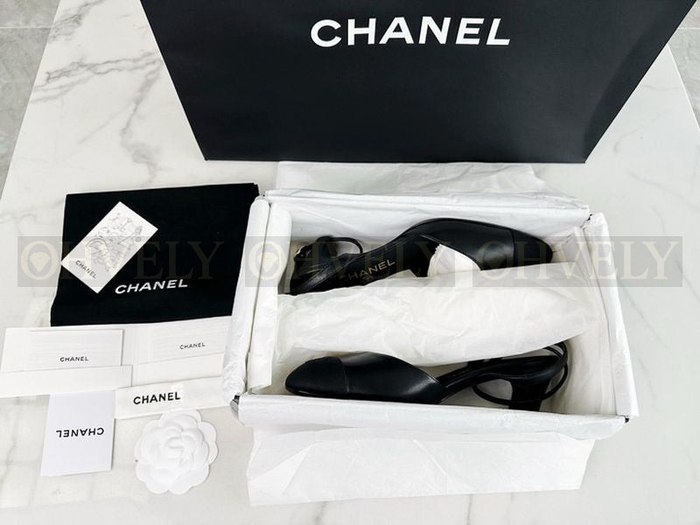 샤넬 램스킨 그로그랭 슬링백