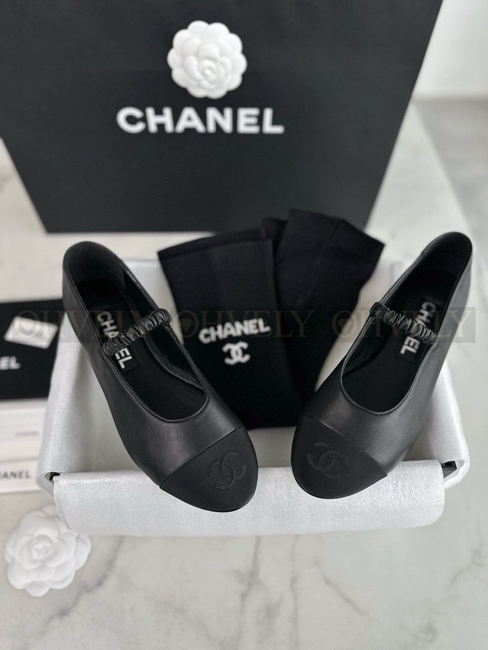 샤넬 레그워머 세트 메리제인 플랫