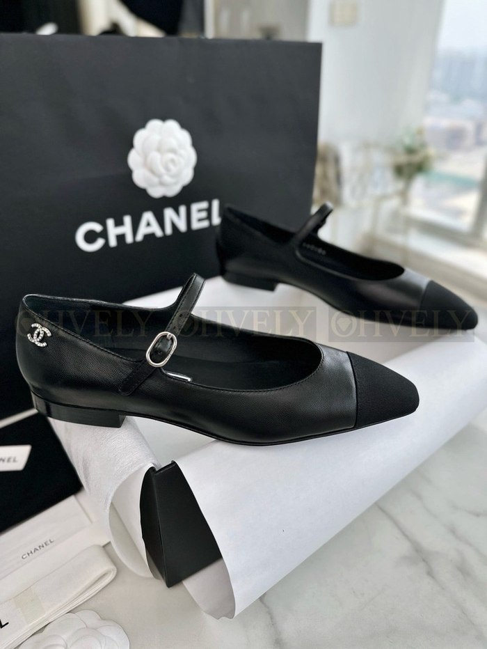 샤넬 메리제인 플랫