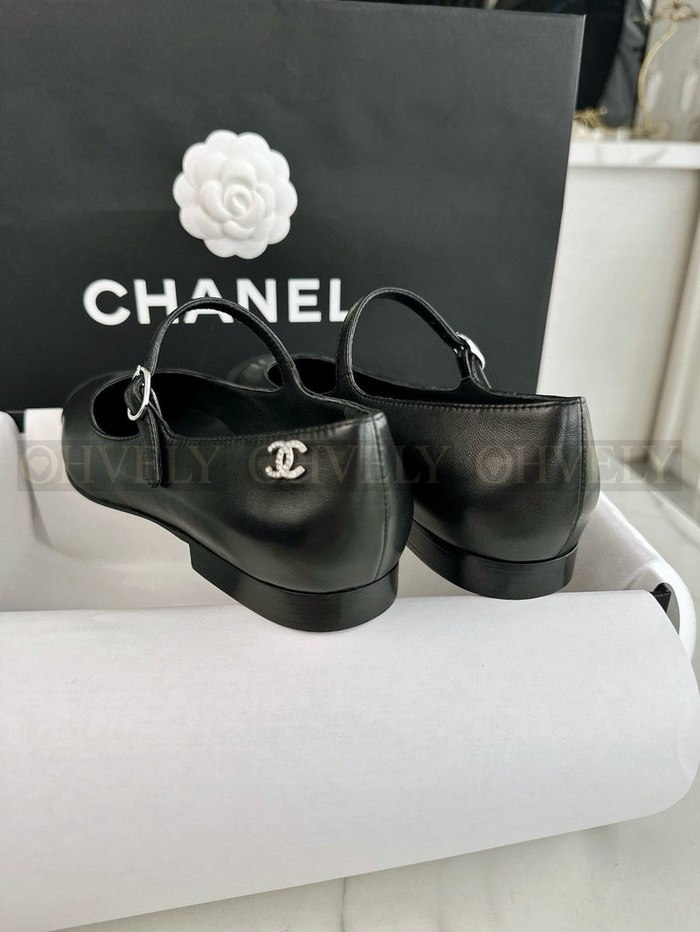 샤넬 메리제인 플랫