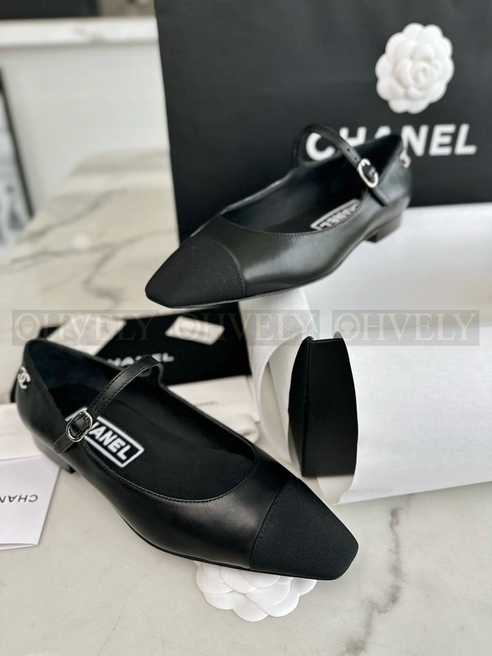 샤넬 메리제인 플랫