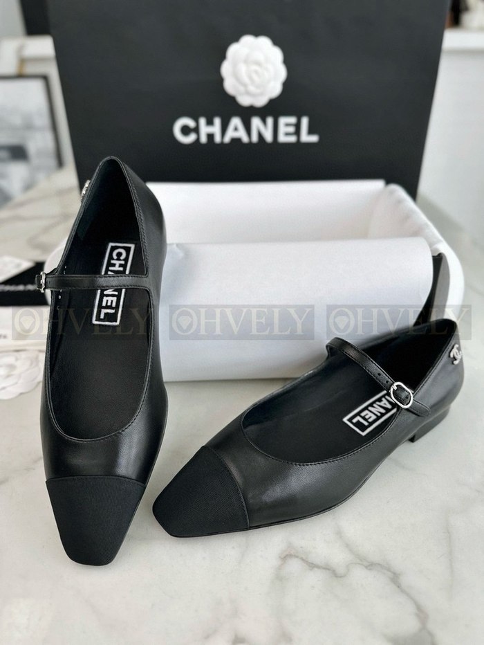 샤넬 메리제인 플랫