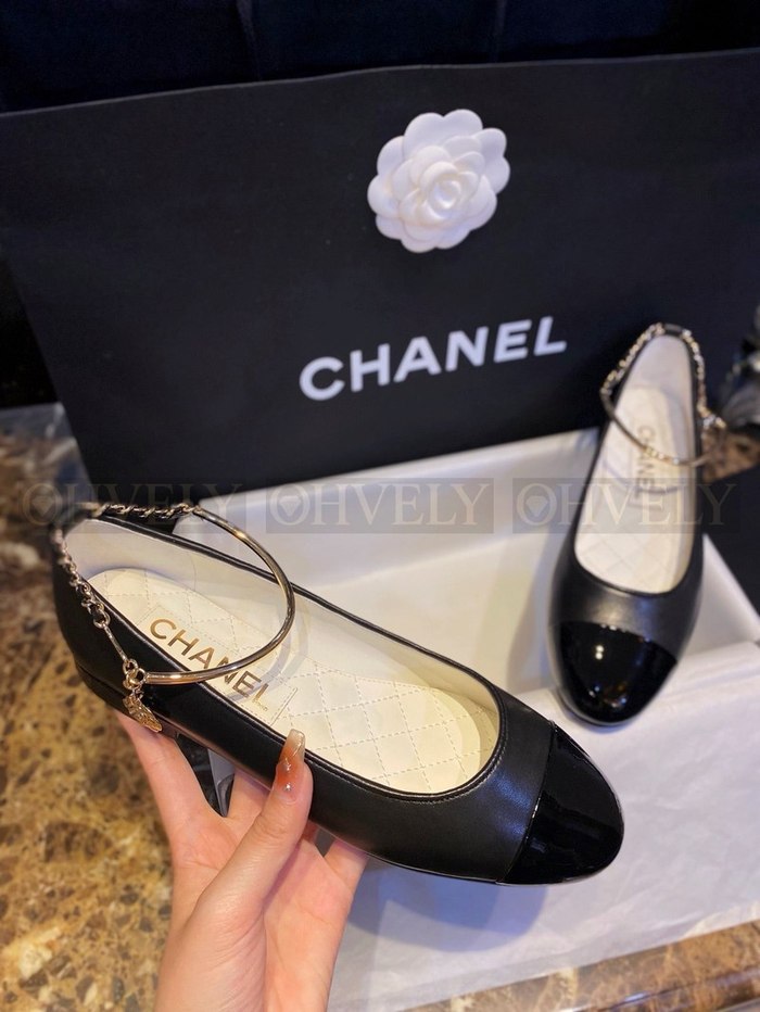 샤넬 발레리나 체인 플랫