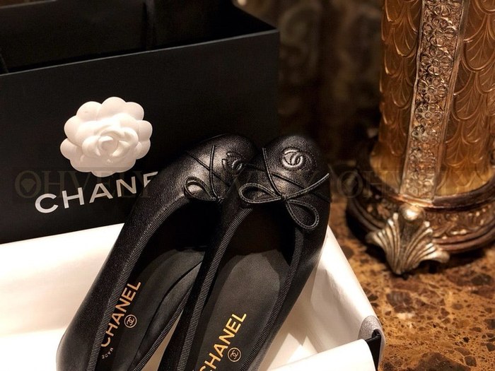 샤넬 발레리나 플랫 캐비어