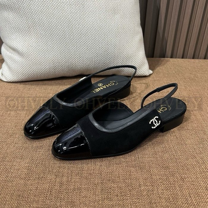 샤넬 슬링백 플랫 슈즈