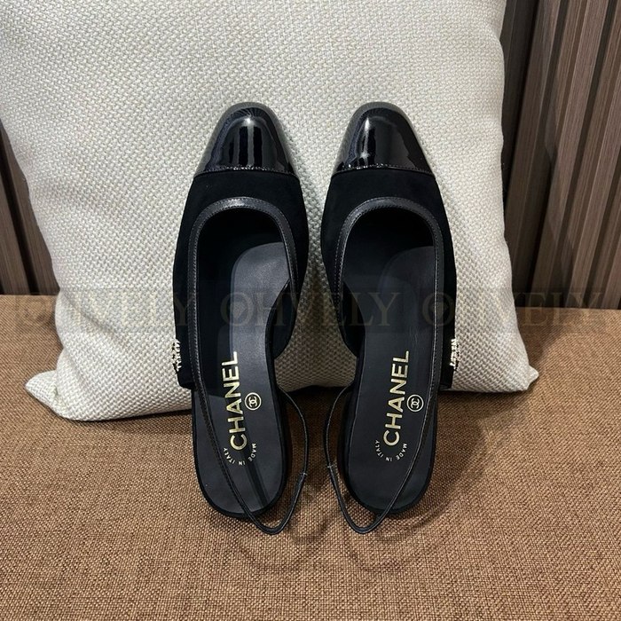 샤넬 슬링백 플랫 슈즈