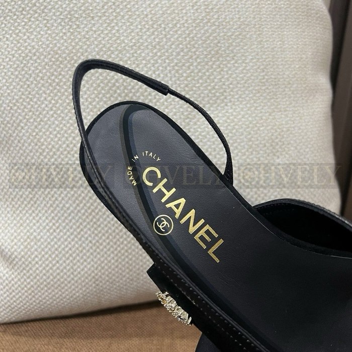 샤넬 슬링백 플랫 슈즈