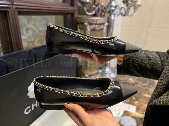 샤넬 체인 발레리나 플랫