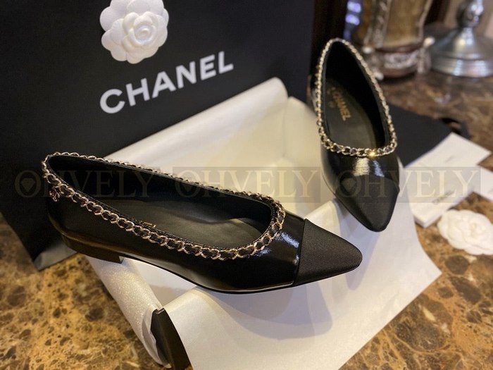 샤넬 체인 발레리나 플랫