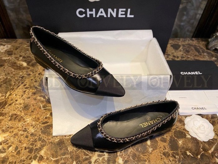 샤넬 체인 발레리나 플랫
