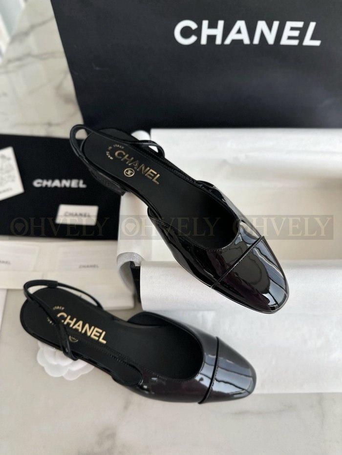 샤넬 페이던트 슬링백 플랫