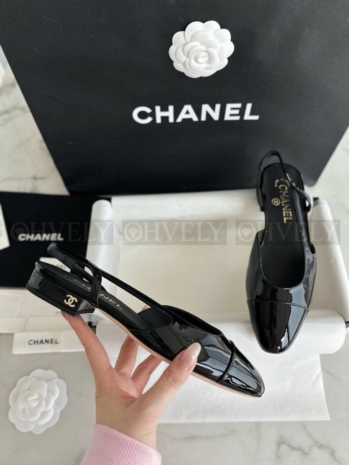 샤넬 페이던트 슬링백 플랫