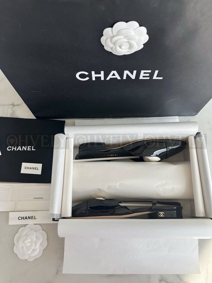 샤넬 페이던트 슬링백 플랫