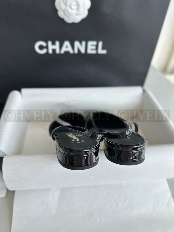 샤넬 페이던트 슬링백 플랫